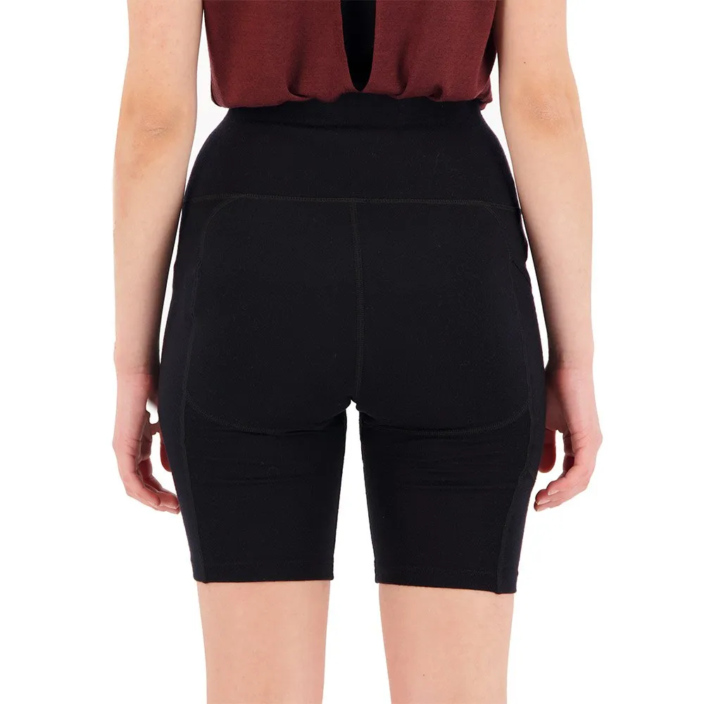 Icebreaker Fastray Merino Høytlivshorts Leggings, Black Icebreaker Fastray Merino Høytlivshorts Leggings, Black