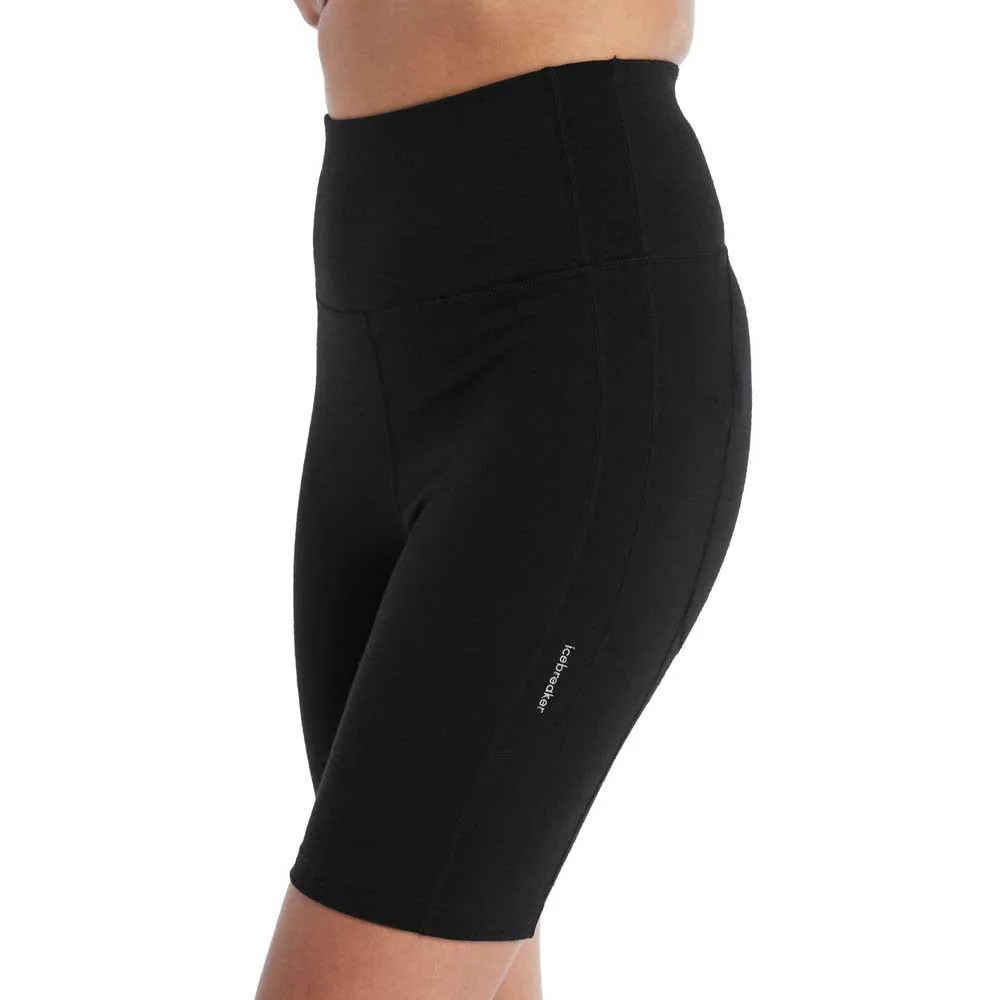 Icebreaker Fastray Merino Høytlivshorts Leggings, Black Icebreaker Fastray Merino Høytlivshorts Leggings, Black