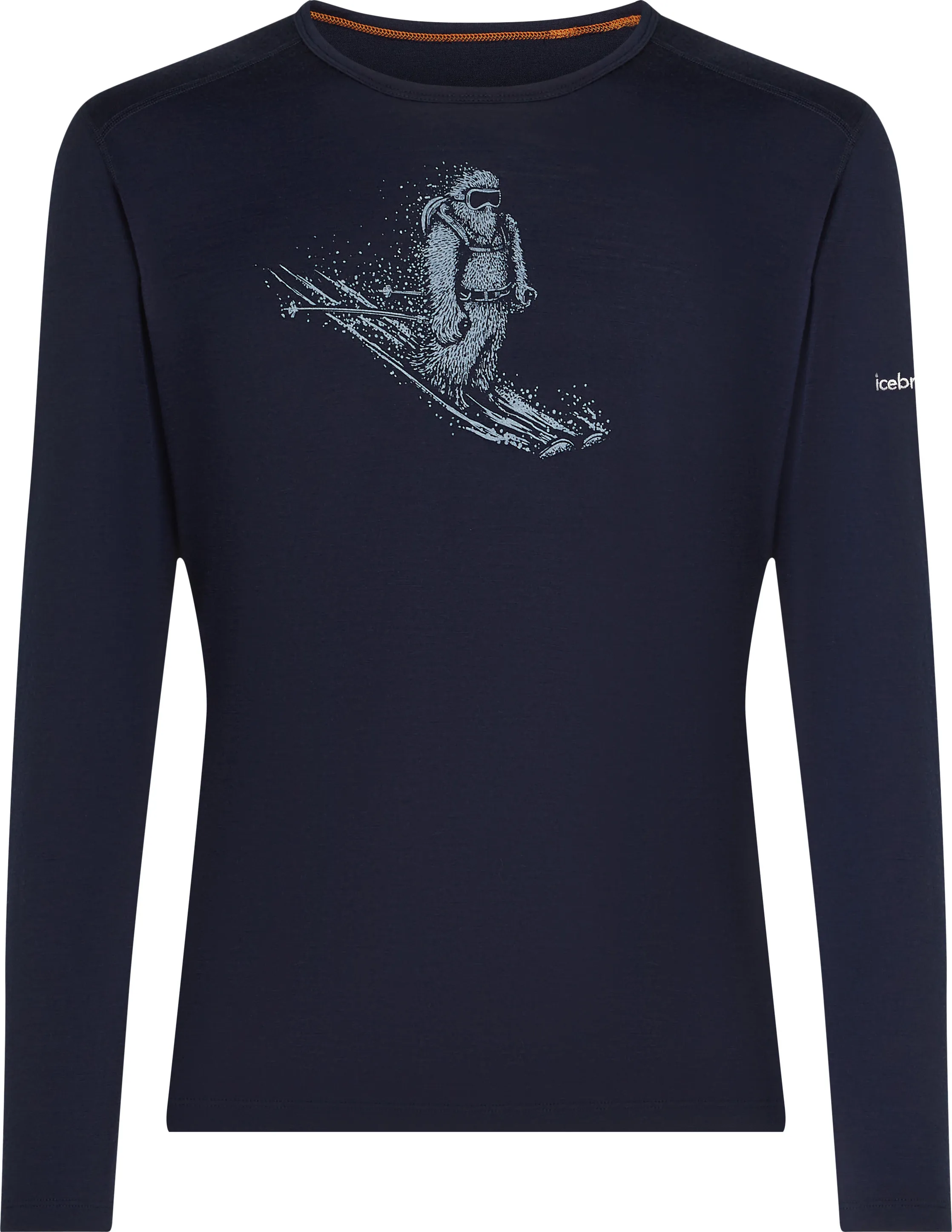Icebreaker Men's Merino 200 Oasis Long Sleeve Crewe Skiing