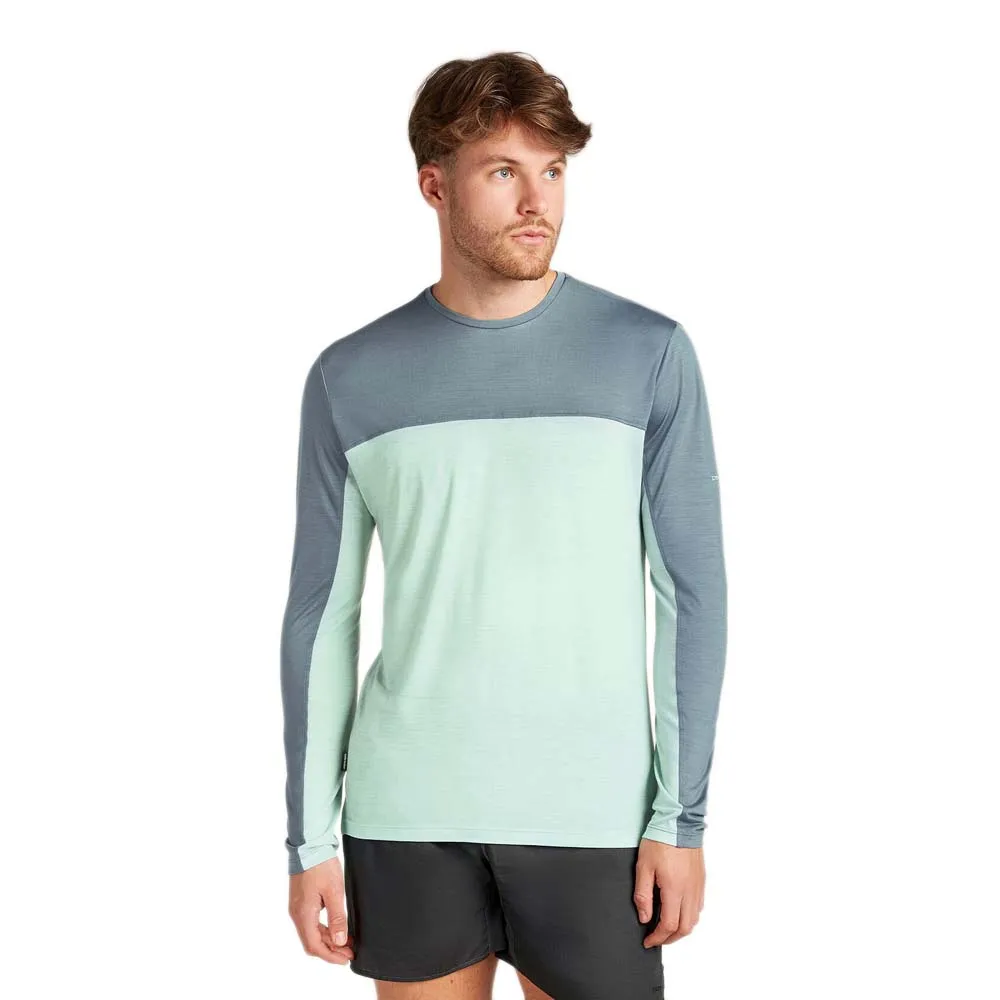 Icebreaker Merino 125 Cool Lite Sphere Colourblock Langarmet T-skjorte