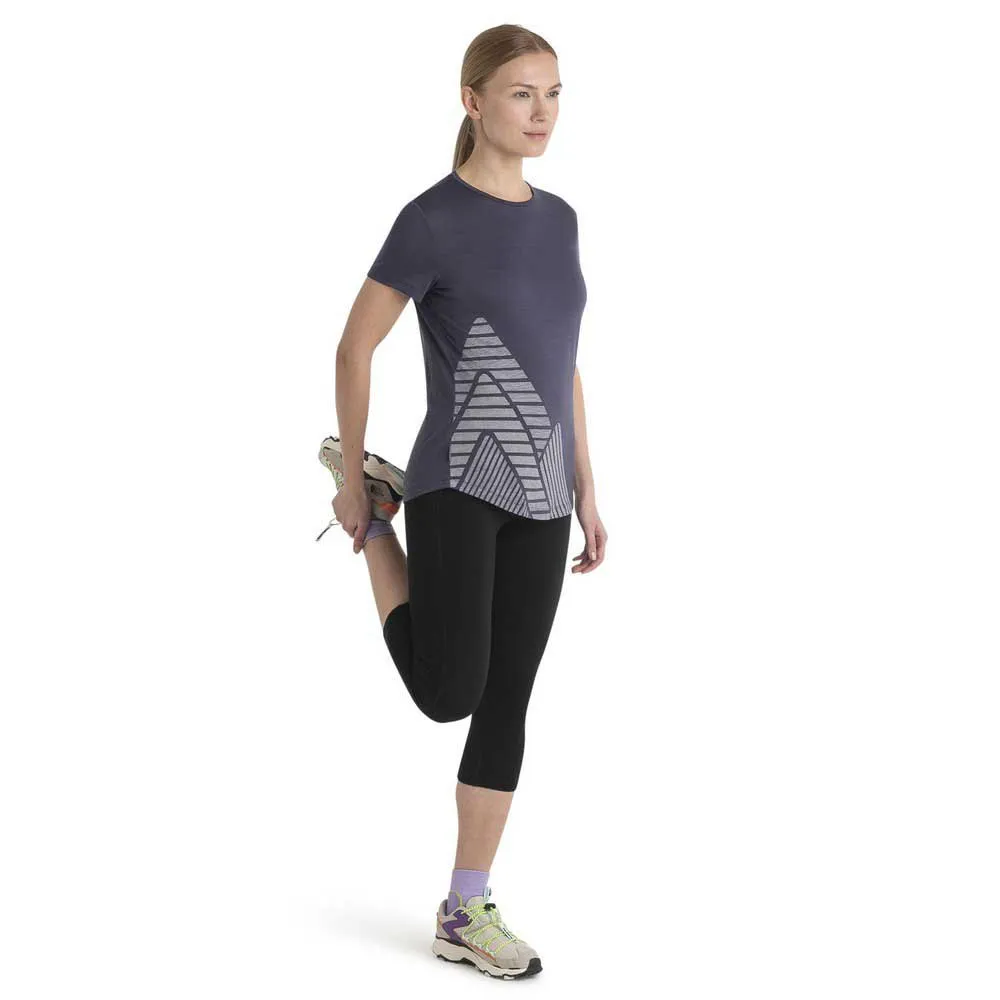 Icebreaker Merino 125 Cool-lite Sphere Iii Peak Quest Kortarmet T-skjorte Icebreaker Merino 125 Cool-lite Sphere Iii Peak Quest Kortarmet T-skjorte