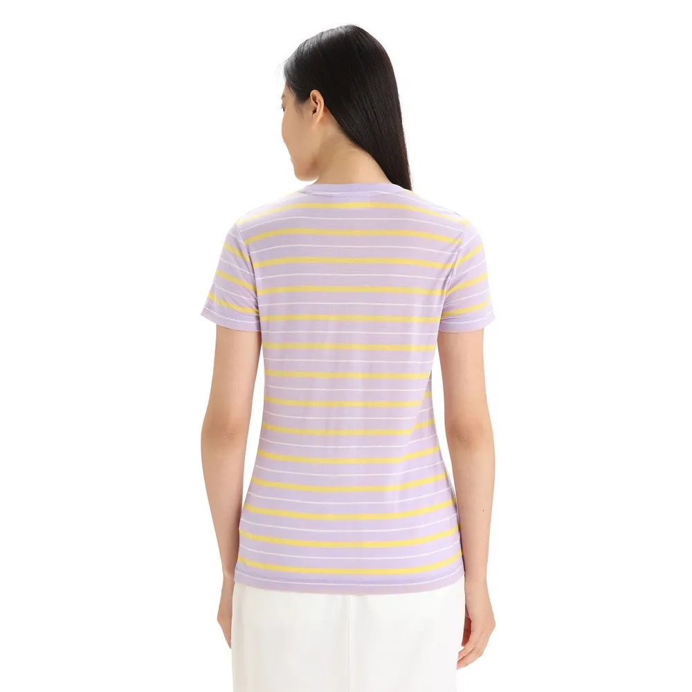 Icebreaker Merino 125 Cool Lite Wave Stripe Kortarmet T-skjorte