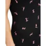 Icebreaker Merino 150 Siren Snow Day Ermeløs Baselag, Black / acid pink / aop