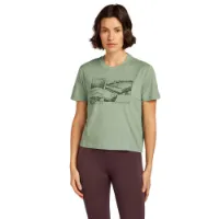Icebreaker Merino 150 Tech Lite Crop The Climb Kortarmet T-skjorte