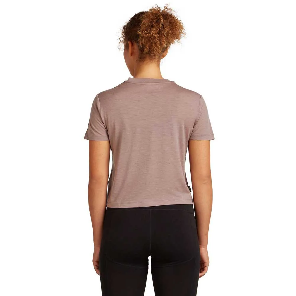 Icebreaker Merino 150 Tech Lite Crop The Climb Kortarmet T-skjorte Icebreaker Merino 150 Tech Lite Crop The Climb Kortarmet T-skjorte
