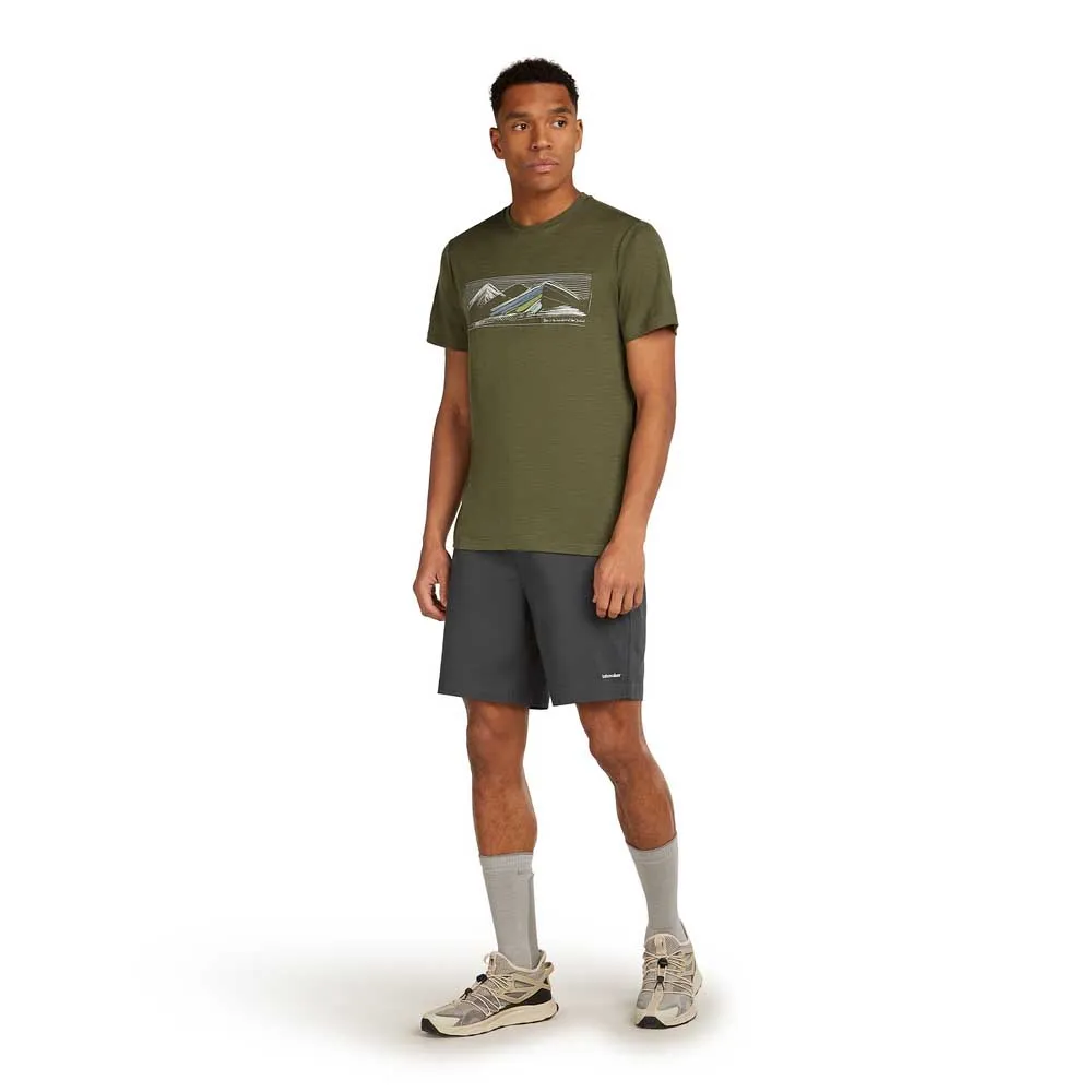 Icebreaker Merino 150 Tech Lite Highland Kortarmet T-skjorte Icebreaker Merino 150 Tech Lite Highland Kortarmet T-skjorte