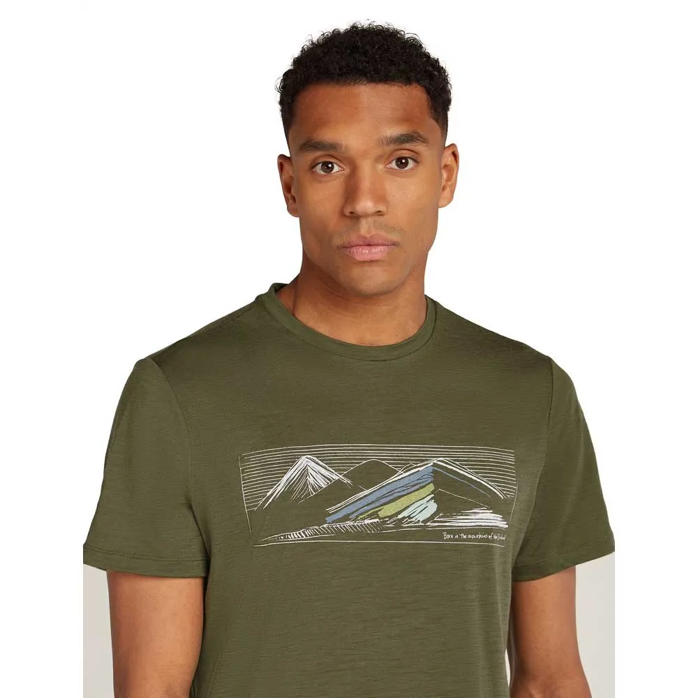 Icebreaker Merino 150 Tech Lite Highland Kortarmet T-skjorte Icebreaker Merino 150 Tech Lite Highland Kortarmet T-skjorte