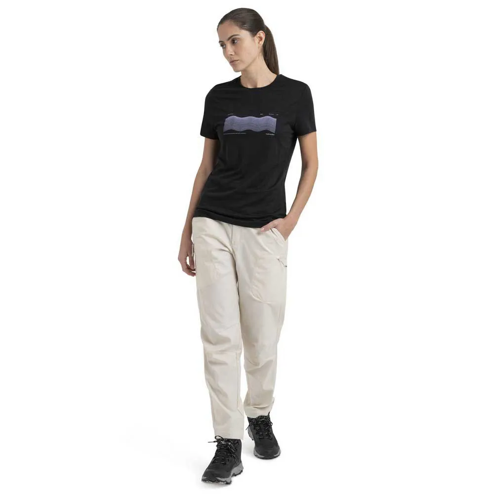 Icebreaker Merino 150 Tech Lite Iii Contour Waves Kortarmet T-skjorte