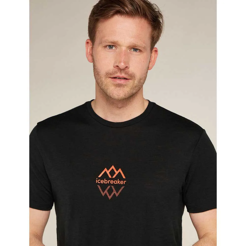 Icebreaker Merino 150 Tech Lite Iii Logo Reflections Kortarmet T-skjorte