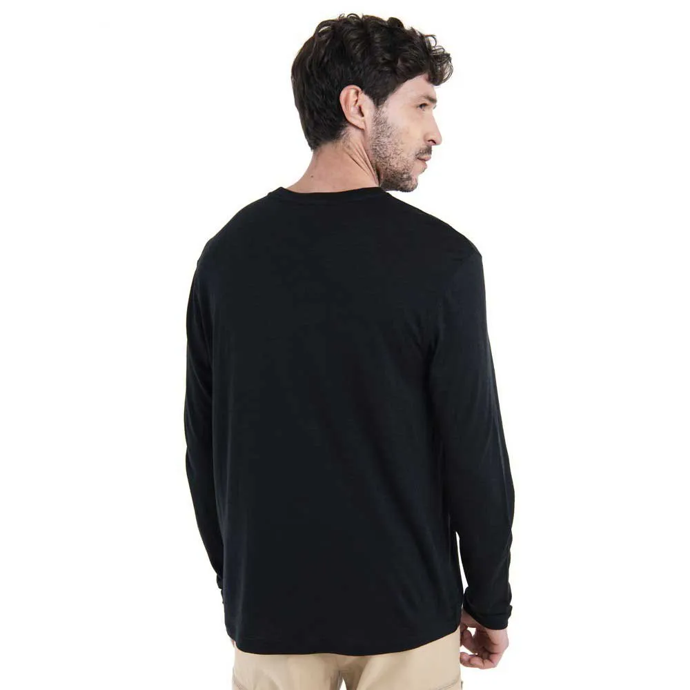 Icebreaker Merino 150 Tech Lite Iii Relaxed Pocket Langarmet T-skjorte, Black