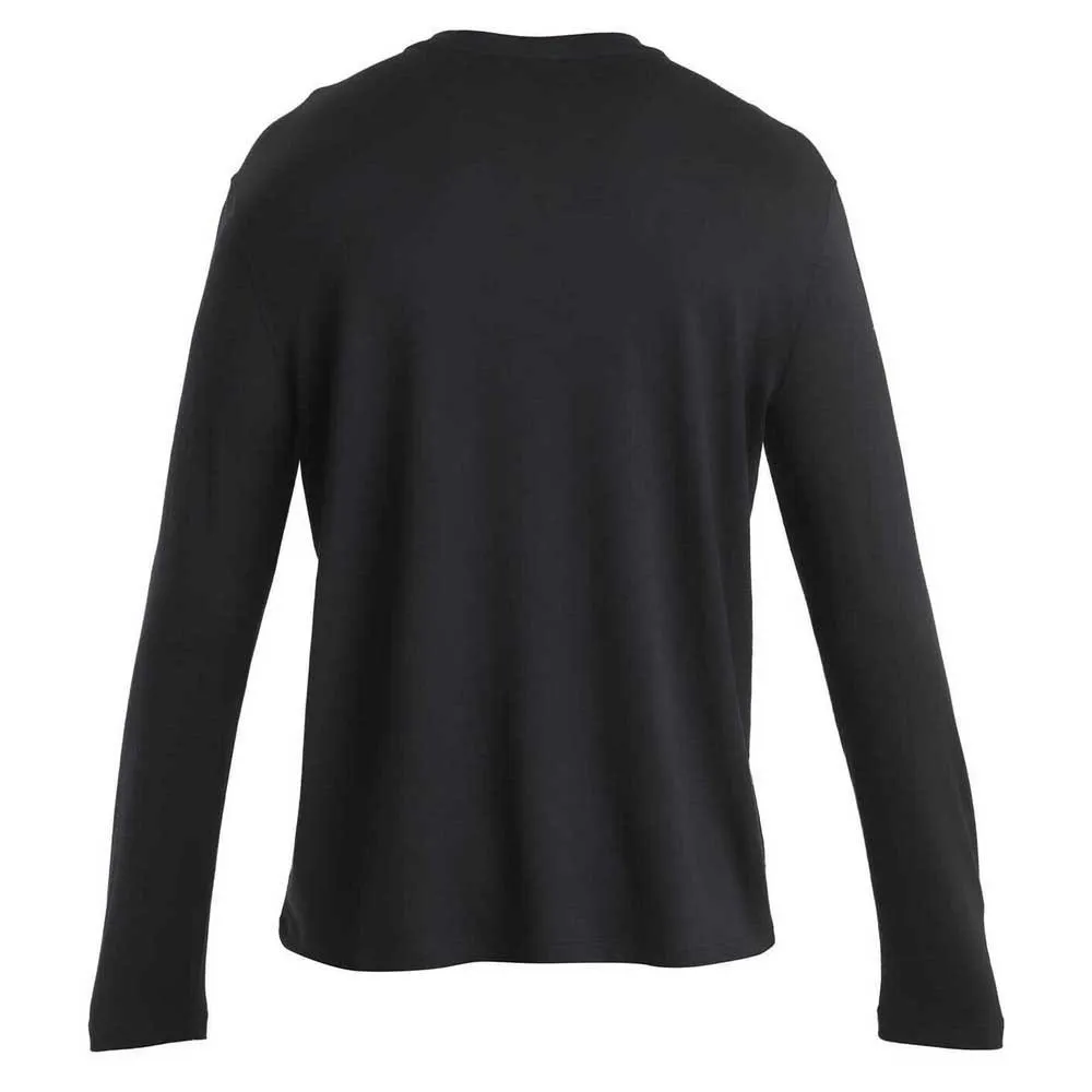 Icebreaker Merino 150 Tech Lite Iii Relaxed Pocket Langarmet T-skjorte, Black