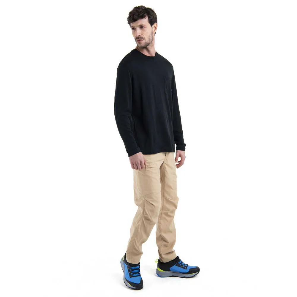Icebreaker Merino 150 Tech Lite Iii Relaxed Pocket Langarmet T-skjorte, Black