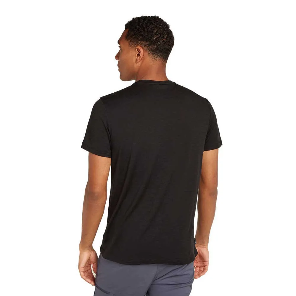 Icebreaker Merino 150 Tech Lite Natural Ski Tour Kortarmet T-skjorte, Black