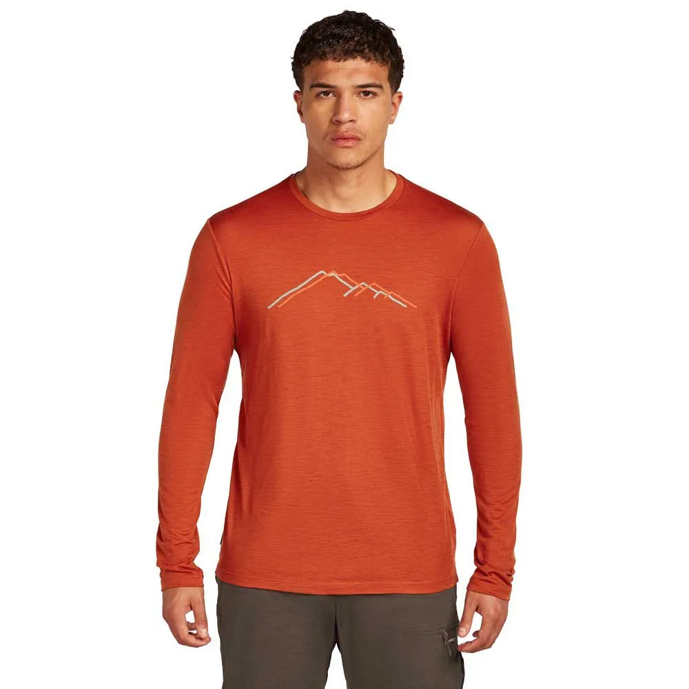 Icebreaker Merino 150 Tech Lite Rainer Ridge Langarmet T-skjorte Icebreaker Merino 150 Tech Lite Rainer Ridge Langarmet T-skjorte