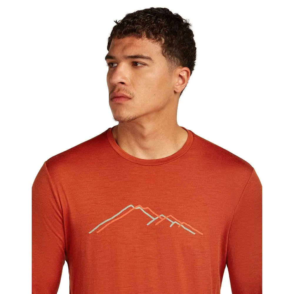 Icebreaker Merino 150 Tech Lite Rainer Ridge Langarmet T-skjorte Icebreaker Merino 150 Tech Lite Rainer Ridge Langarmet T-skjorte