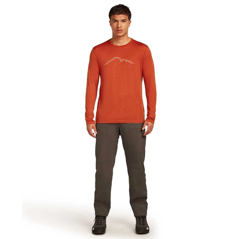 Icebreaker Merino 150 Tech Lite Rainer Ridge Langarmet T-skjorte Icebreaker Merino 150 Tech Lite Rainer Ridge Langarmet T-skjorte
