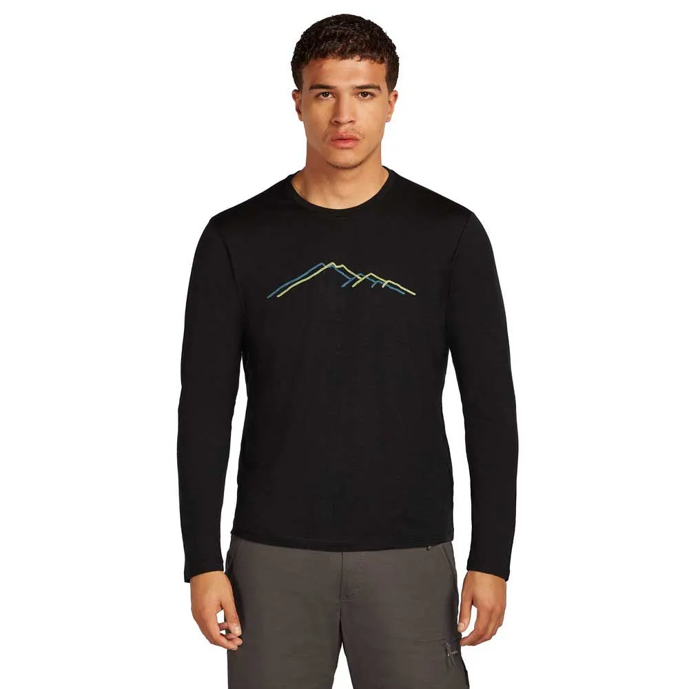 Icebreaker Merino 150 Tech Lite Rainer Ridge Langarmet T-skjorte