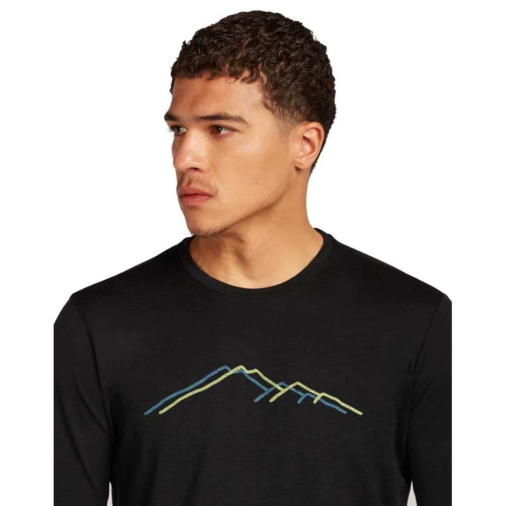 Icebreaker Merino 150 Tech Lite Rainer Ridge Langarmet T-skjorte