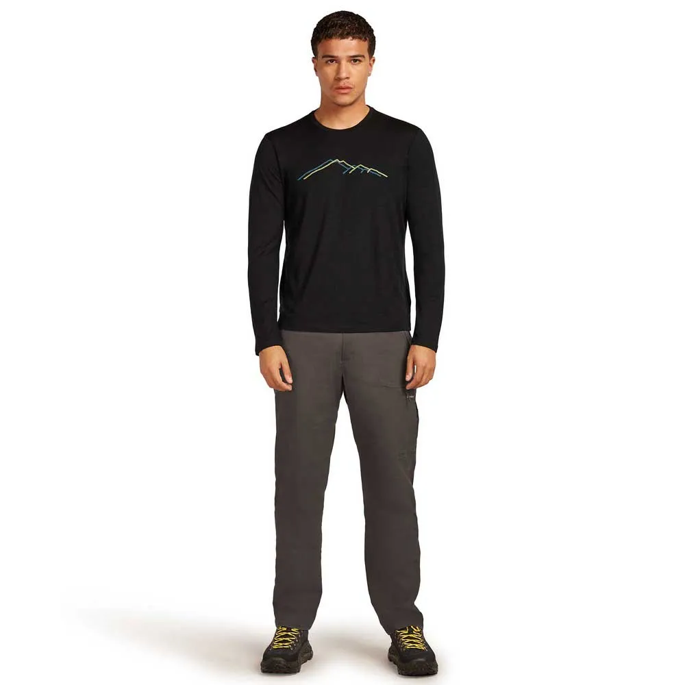 Icebreaker Merino 150 Tech Lite Rainer Ridge Langarmet T-skjorte