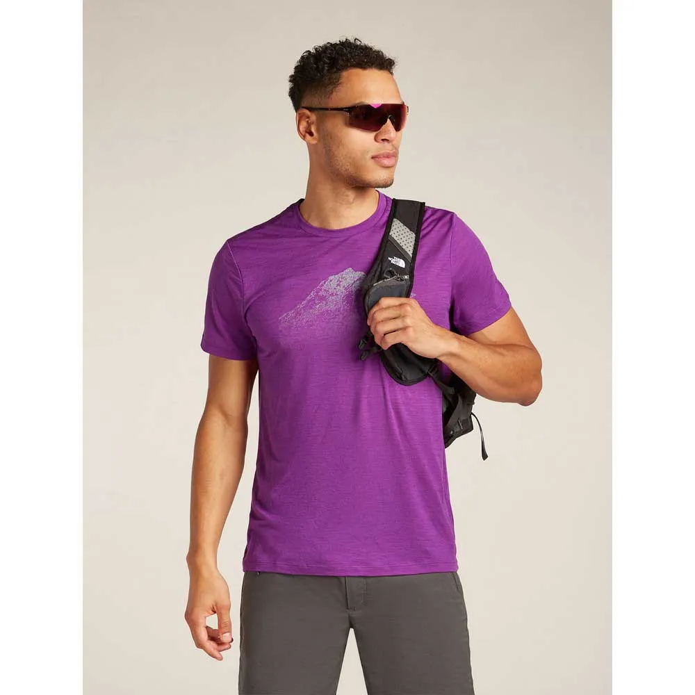 Icebreaker Merino 150 Tech Lite Rising Light Kortarmet T-skjorte Icebreaker Merino 150 Tech Lite Rising Light Kortarmet T-skjorte