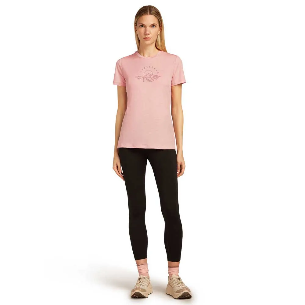 Icebreaker Merino 150 Tech Lite Sunrise Summit Kortarmet T-skjorte Icebreaker Merino 150 Tech Lite Sunrise Summit Kortarmet T-skjorte