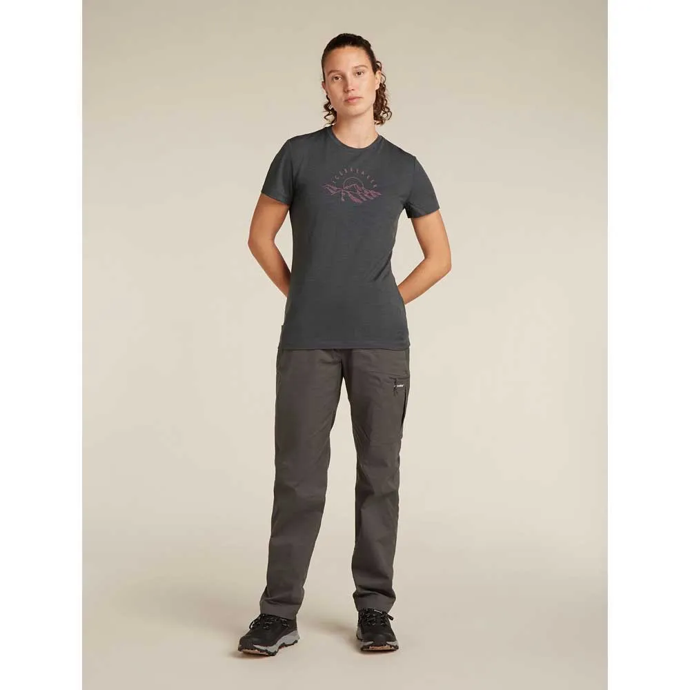 Icebreaker Merino 150 Tech Lite Sunrise Summit Kortarmet T-skjorte