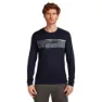 Icebreaker Merino 200 Oasis Crewe Elevation Line Langarmet Baselag