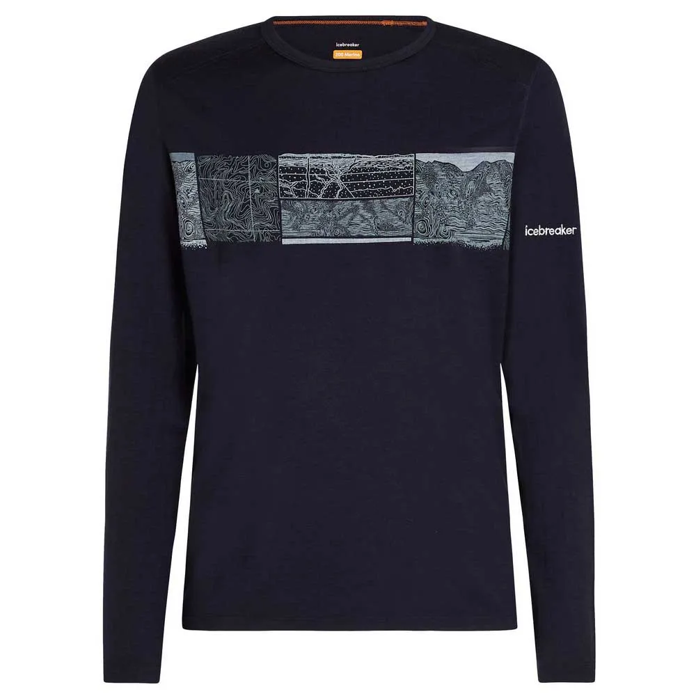 Icebreaker Merino 200 Oasis Crewe Elevation Line Langarmet Baselag Icebreaker Merino 200 Oasis Crewe Elevation Line Langarmet Baselag