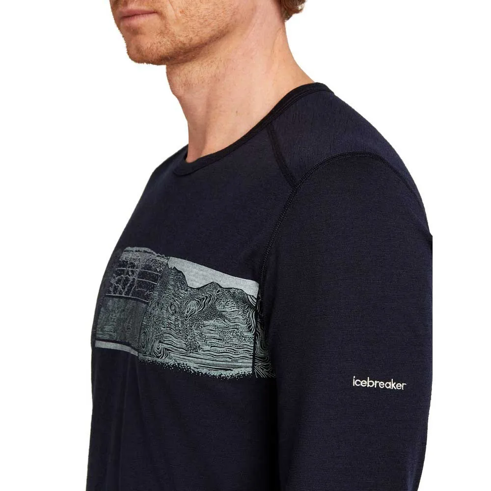 Icebreaker Merino 200 Oasis Crewe Elevation Line Langarmet Baselag Icebreaker Merino 200 Oasis Crewe Elevation Line Langarmet Baselag