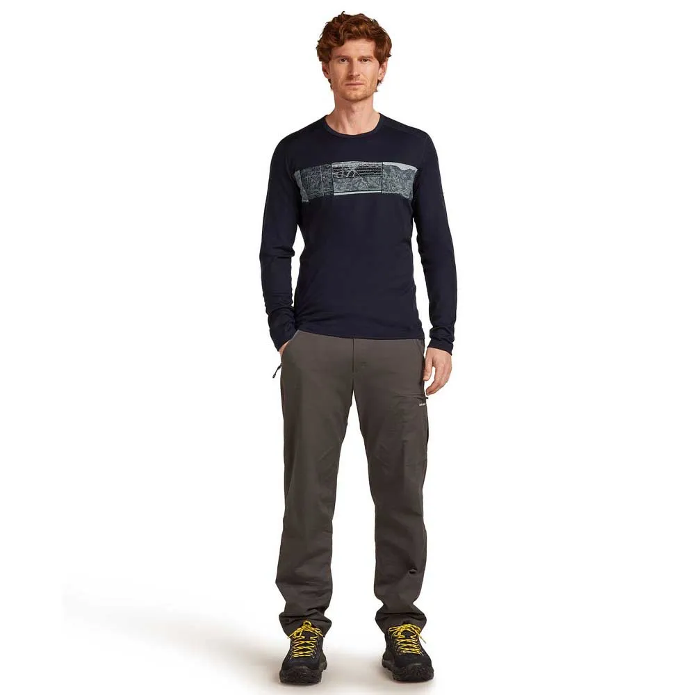 Icebreaker Merino 200 Oasis Crewe Elevation Line Langarmet Baselag Icebreaker Merino 200 Oasis Crewe Elevation Line Langarmet Baselag