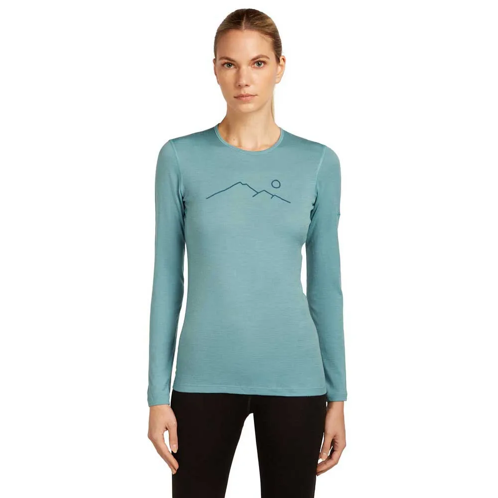 Icebreaker Merino 200 Oasis Crewe Rainer Ridge Langarmet Baselag