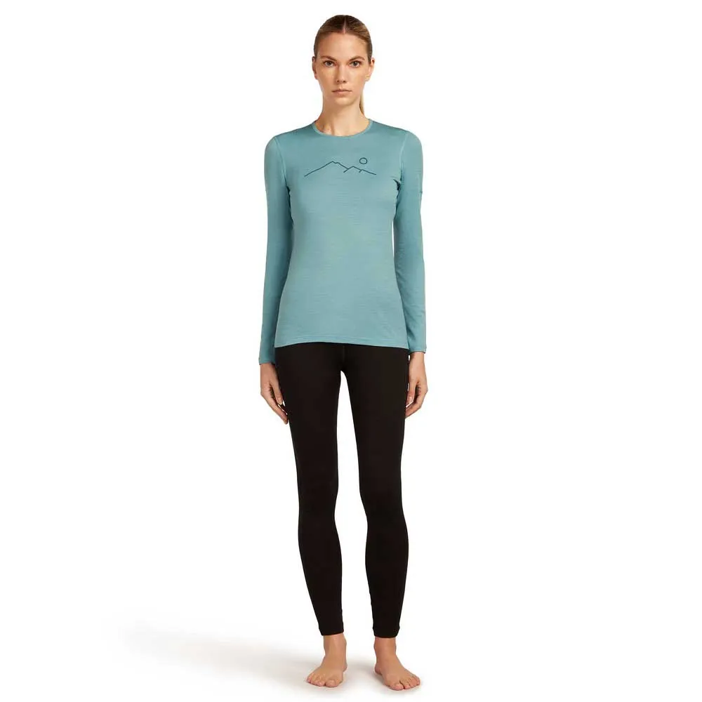 Icebreaker Merino 200 Oasis Crewe Rainer Ridge Langarmet Baselag