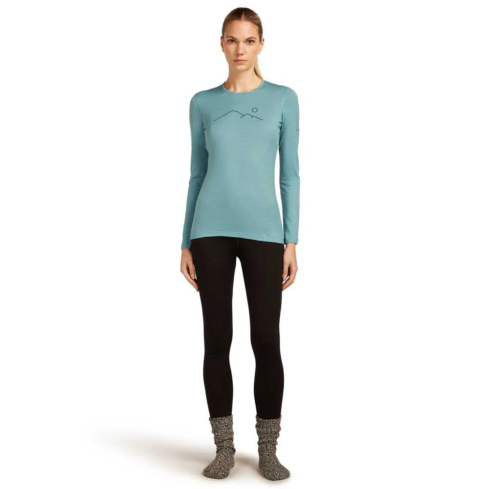 Icebreaker Merino 200 Oasis Crewe Rainer Ridge Langarmet Baselag