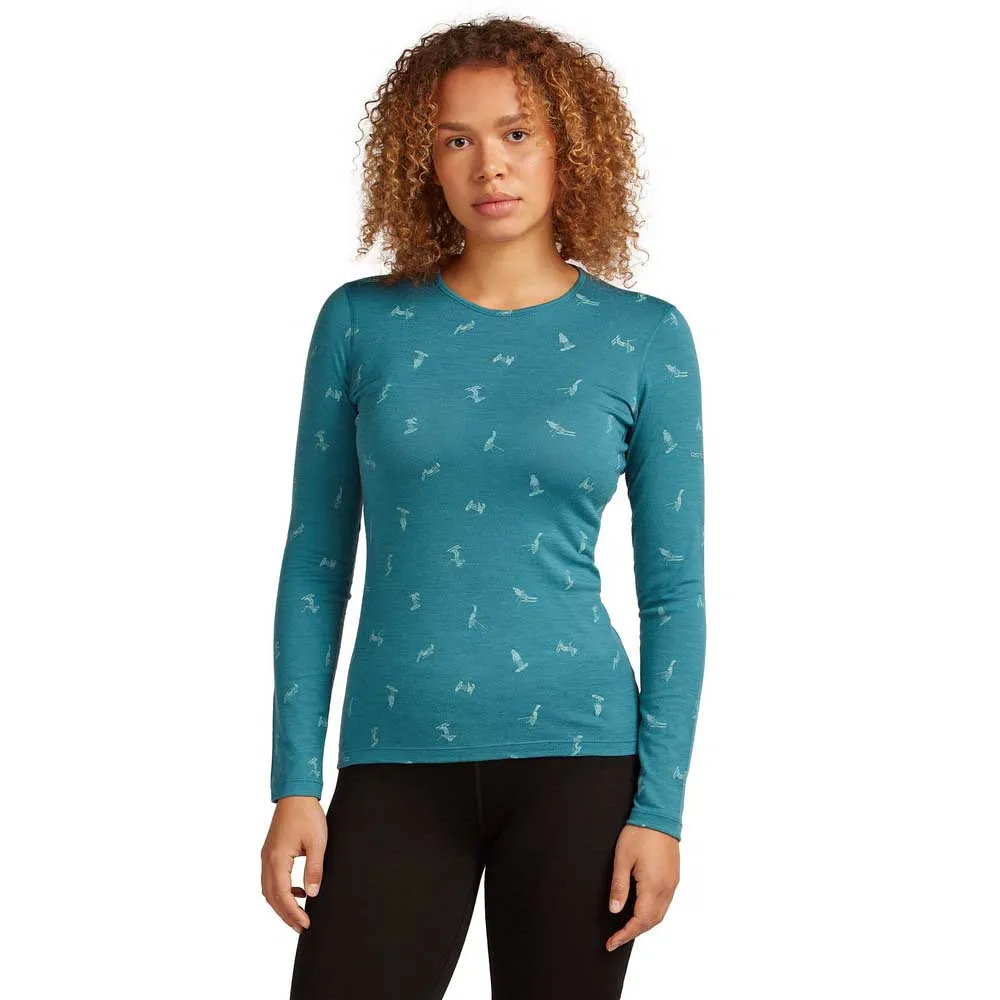 Icebreaker Merino 200 Oasis Crewe Snow Day Langarmet Baselag Icebreaker Merino 200 Oasis Crewe Snow Day Langarmet Baselag
