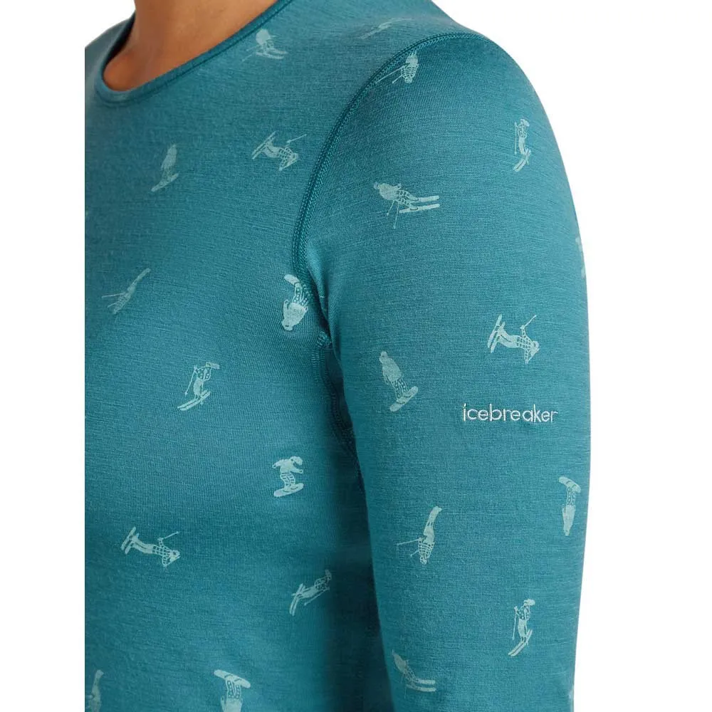 Icebreaker Merino 200 Oasis Crewe Snow Day Langarmet Baselag Icebreaker Merino 200 Oasis Crewe Snow Day Langarmet Baselag