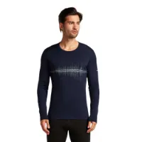 Icebreaker Merino 200 Oasis Snow Wave Langarmet Baselag Icebreaker Merino 200 Oasis Snow Wave Langarmet Baselag