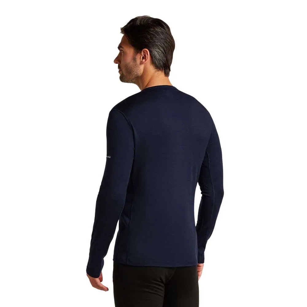 Icebreaker Merino 200 Oasis Snow Wave Langarmet Baselag