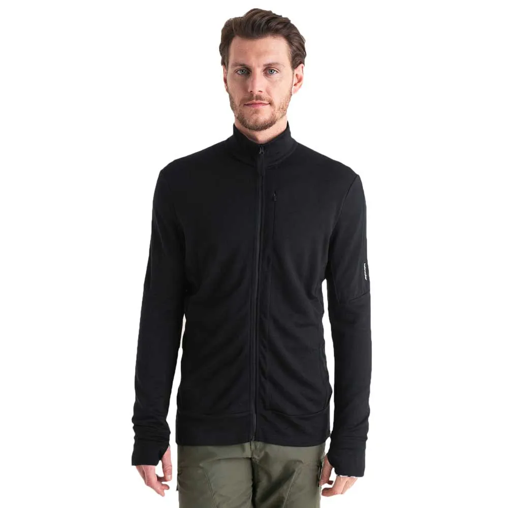 Icebreaker Merino 260 Quantum Iv Genser Med Hel Glidelås Refurbished, Black
