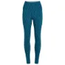 Icebreaker Merino 260 Tech Vertex High Rise Snow Grid Aop Baselagbukser, Topaz / atlantis / j