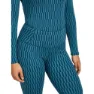 Icebreaker Merino 260 Tech Vertex High Rise Snow Grid Aop Baselagbukser, Topaz / atlantis / j