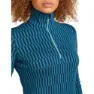 Icebreaker Merino 260 Tech Vertex Snow Grid Aop Langarmet Baselag, Topaz / atlantis / j