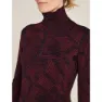 Icebreaker Merino 260 Vertex Frozen Forms Langarmet Baselag, Black / port / j