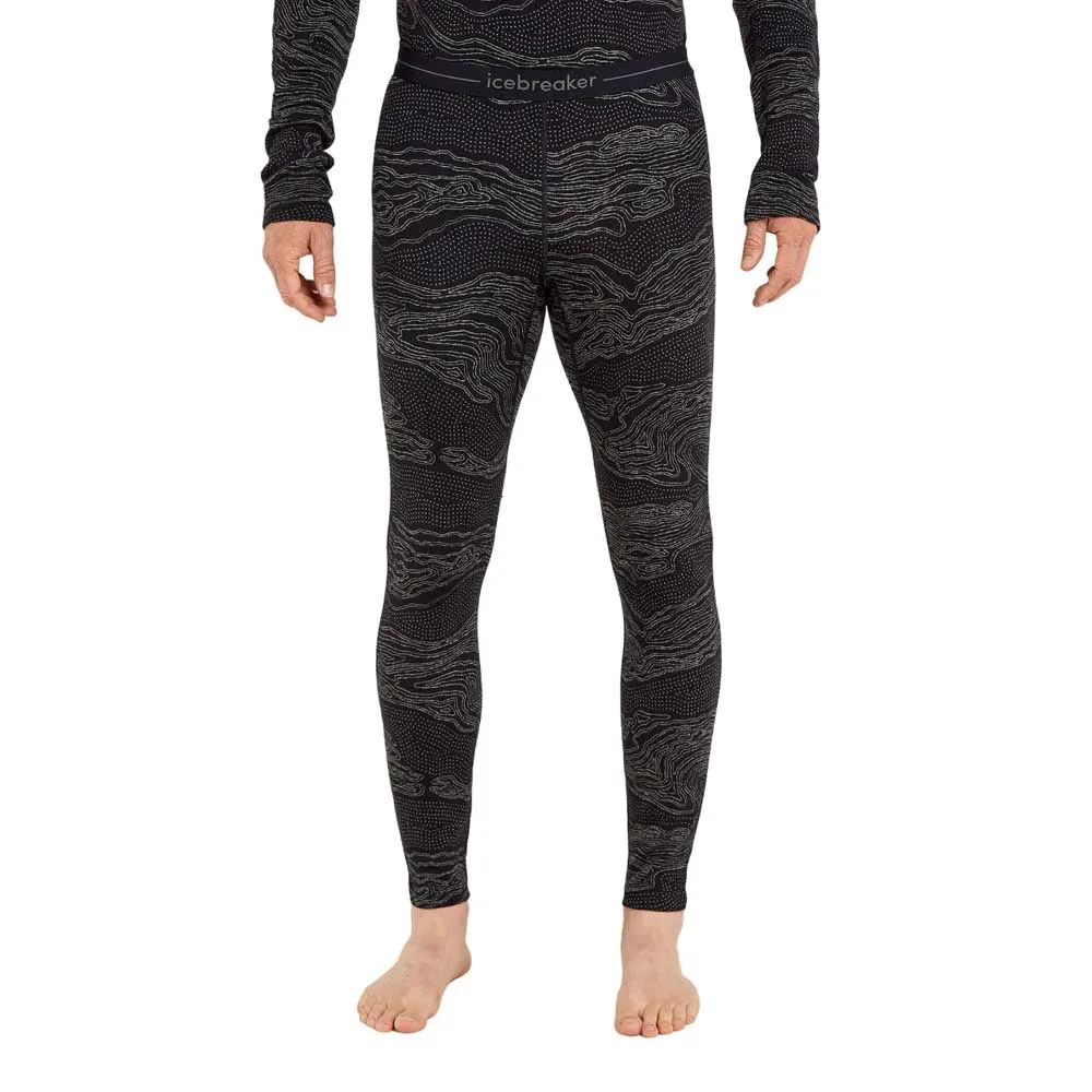 Icebreaker Merino 260 Vertex Snow Guide Leggings, Black / galaxy / j