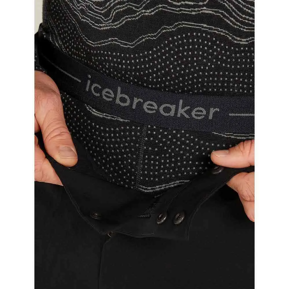 Icebreaker Merino 260 Vertex Snow Guide Leggings, Black / galaxy / j