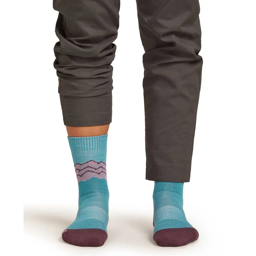 Icebreaker Merino Hike+ Medium Across The Peaks Crewsokker