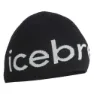 Icebreaker Merino Lue, Black / ecru heather