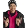 Icebreaker Merino Lue, Black / ecru heather