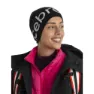 Icebreaker Merino Lue, Black / ecru heather