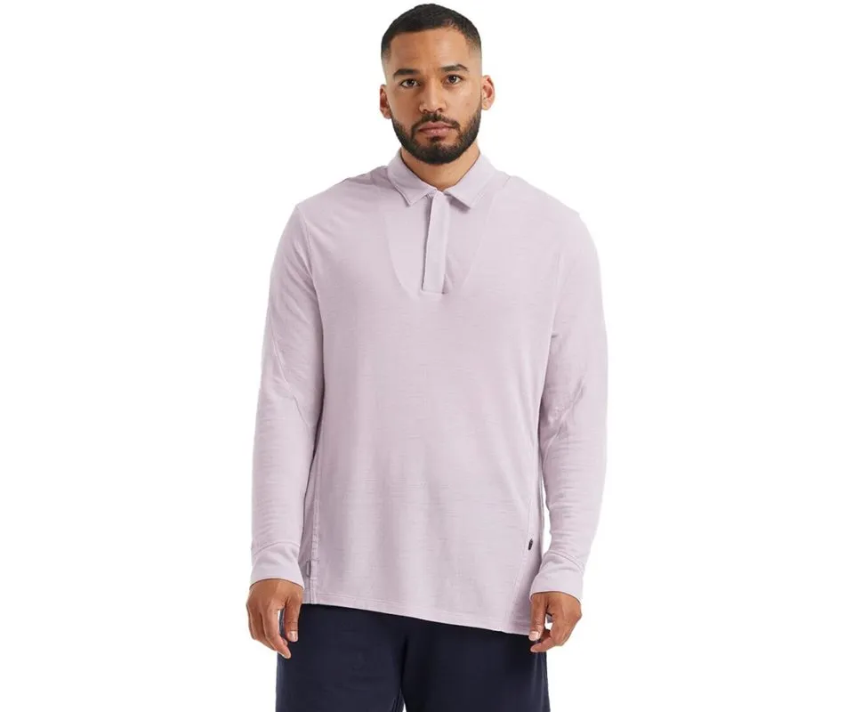 Icebreaker Merino Pique LS Polo Men, Lilac