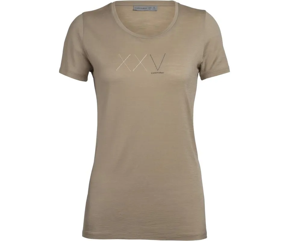 Icebreaker Nature Dye Tech Lite Anniversary XXV SSLow Crewe Top Women, Almond 2